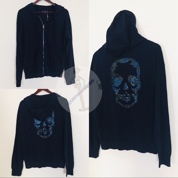 Zadig & Voltaire Sixtine Skull Hoodie Jacket - Picture 5 of 10